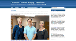 Desktop Screenshot of christianacosmeticsurgery.com